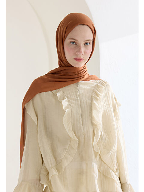 Fresh Scarfs Soft Viskon Şal Tarçın Kabuğu - S000414328-19956
