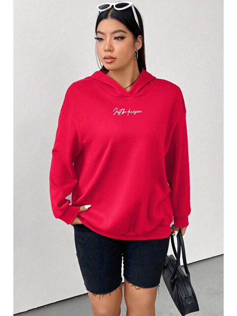 uyguntarz Challange Bear Baskılı Oversize Sweatshirt - S000265682-20045