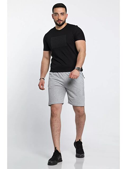 Mishar İtalia Baskılı Cep Fermuarlı Günlük Erkek Şort - S000303240-20600