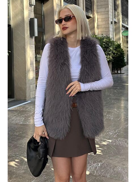 Madmext Füme Yumuşak Doku Astarlı Kadın Yelek Mg2238 - S000296837-33408