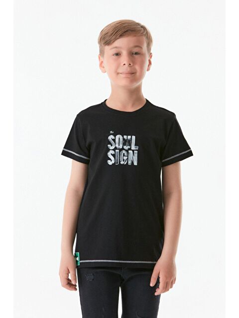 Fullamoda Önü Ve Arkası Baskılı Erkek Çocuk Tişört - S000202368-19351