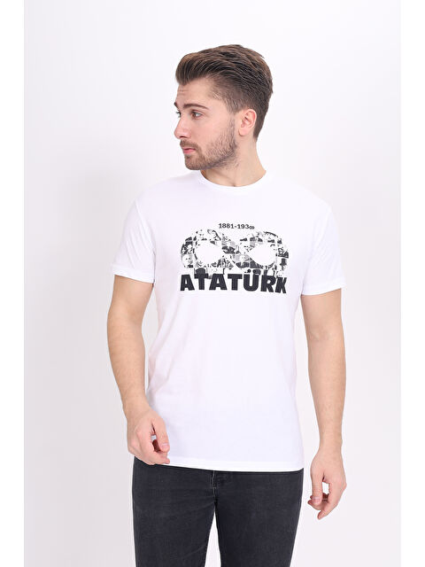 Toontoykids Unisex Atatürk Baskılı %100 Pamuk Tişört - S000262263-20063