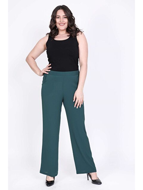 Mylinemoda Arka Bel Lastikli Boru Paça Pantolon - S000241993-18194