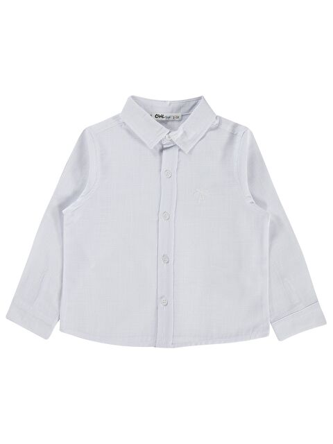 Civil Boys Erkek Çocuk Basic Uzun Kol 2-5 Yaş Gömlek - Beyaz