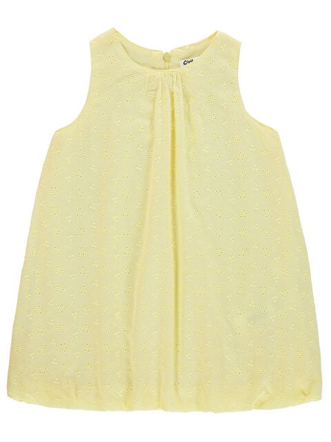 Civil Girls Balon Etekli 2-5 Yaş Elbise - Sarı