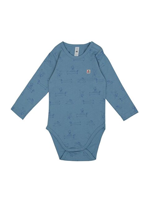 Jrmori Mr.J & Ms.R Baskılı Omuz Çıtçıtlı Uzun Kollu Body - S000158827-17234