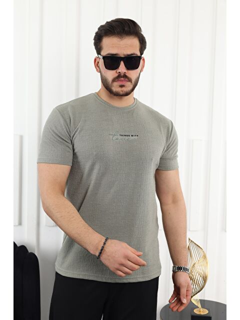 Comstar Kendinden Desenli Baskılı Tişört - S000332695-18194