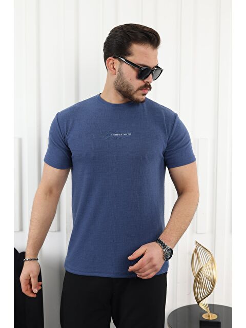 Comstar Kendinden Desenli Baskılı Tişört - S000332695-21164