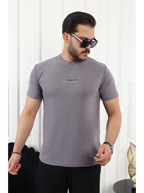 Comstar Kendinden Desenli Baskılı Tişört - S000332695-33408