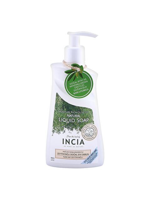 INCIA %100 Doğal Sıvı Kastil Sabunu Yoğun Nemlendirici Zeytinyağlı 10 Bitkisel Değerli Yağ Vegan 250 ml - S000368504-10231