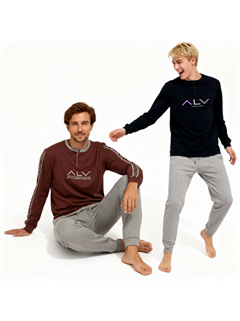 Bonbon Erkek Pamuklu 2 Adet 2'Li Pijama Takımı Bb2227