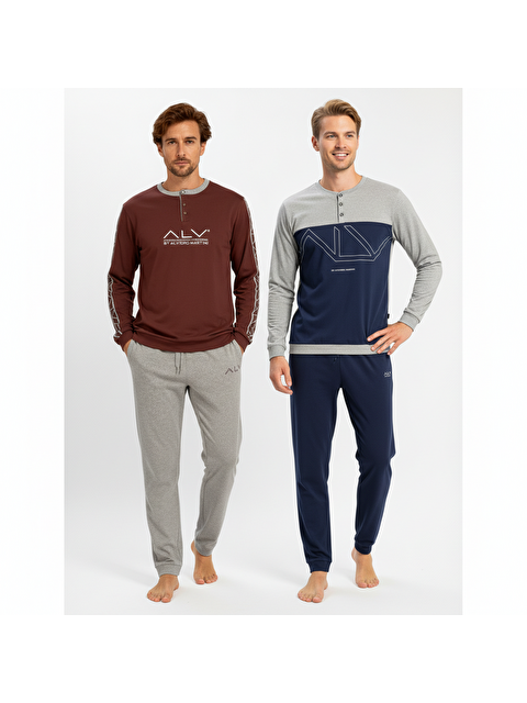 Bonbon Erkek Pamuklu 2 Adet 2'Li Pijama Takımı Bb2231