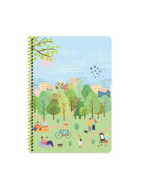 Keskin Color Keskin A4 Çizgili Karton Kapak Spiralli Mevsimler Defter - İlkbahar - S000413738-37378