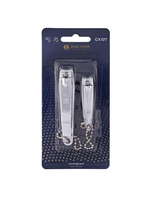 Anchor Kartelalı Tırnak Makası Seti 2 li Krom Kaplama GX-107 - S000317156-20600