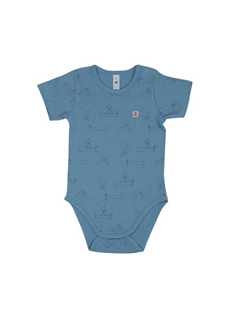 Jrmori Mr.J & Ms.R Baskılı Omuz Çıtçıtlı Kısa Kollu Body - S000158838-17234