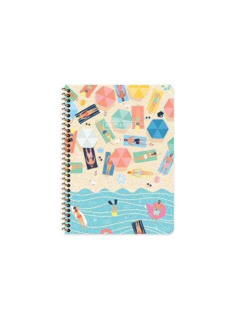 Keskin Color Keskin 16,5 x 22,5 Çizgili Spiralli Mevsimler Defter - Yaz - S000413748-37450