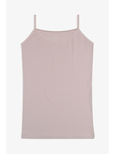 Koza İç Giyim Kadın Pamuklu Elastanlı Fitilli İp Askılı Atlet - S000251625-19928