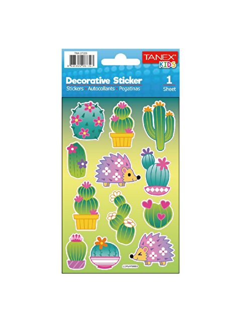 Tanex Kids Sticker Puffy Kirpi ve Kaktüs Serisi Serisi (27223) - S000405151-23173