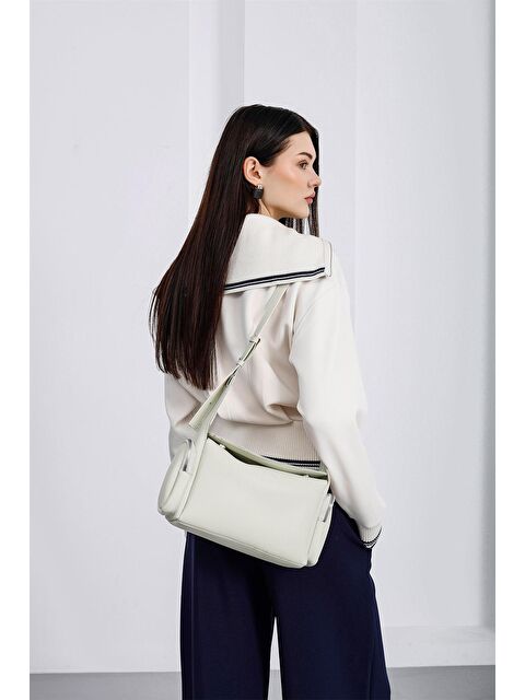 Shulebags Barenia Retro Çapraz Çanta Krem - S000493986-19966