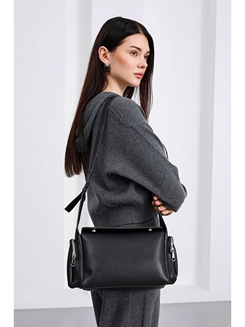 Shulebags Barenia Retro Çapraz Çanta Siyah - S000493986-19351