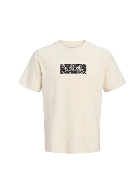 Jack & Jones Montauk Front Erkek Bej Tişört