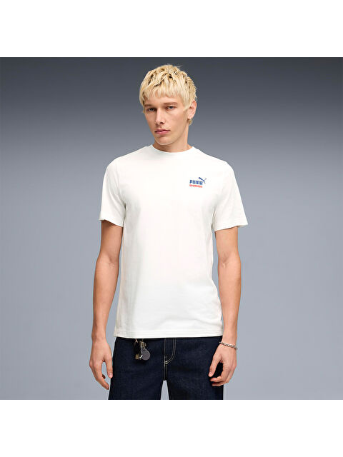 Puma Graphic Erkek Beyaz Tişört