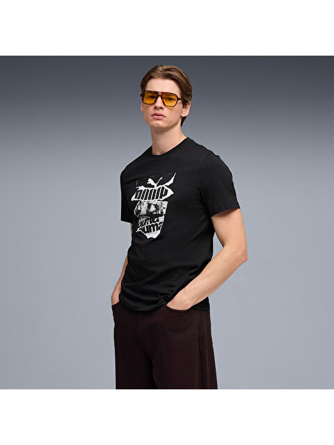 Puma Graphic Erkek Siyah Tişört