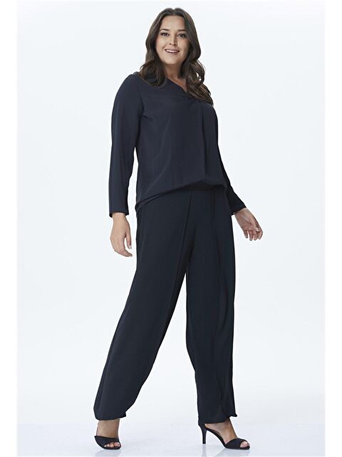 Mylinemoda Ön Beden İki Katlı Geniş Paçalı Pantalon - S000242012-19351