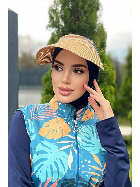 Remsa Mayo Vizör Hasır Şapka Güneş Koruyucu Siperlik Camel RŞ-36 - S000203590-19413