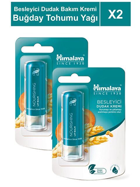 Himalaya Since 1930 Besleyici Dudak Bakım Kremi 4,5 gr 2 Adet | Buğday Tohumu Yağı | Silikon, Petrol İçermez - S000494236-10231