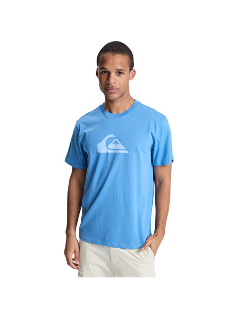 Quiksilver Ev Comp Logo Erkek Mavi Tişört