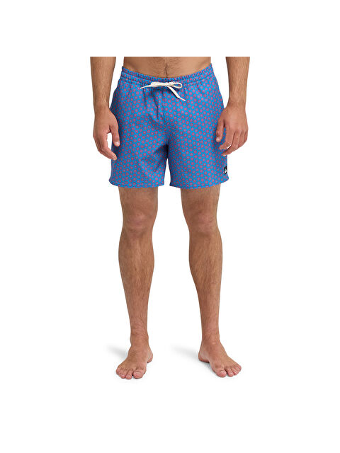 Quiksilver Stretch Printed Erkek Mavi Mayo