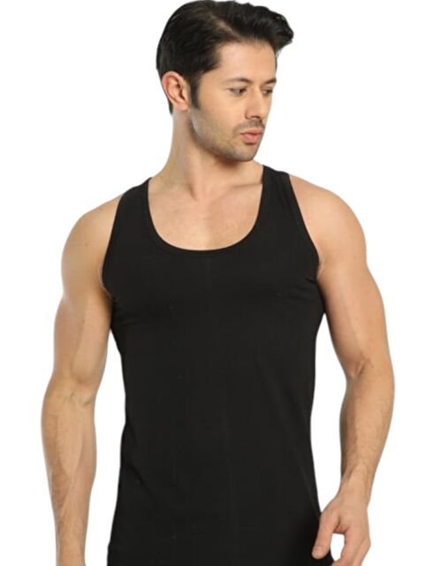 Tutku Elit 3'lü Erkek Siyah Modal Atlet - S000364945-19351