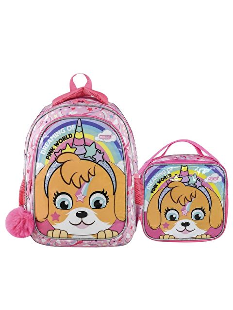 Muggle 2 Bölmeli Pink World Okul Çantası + Termoslu Beslenme Çantası - S000368212-20024