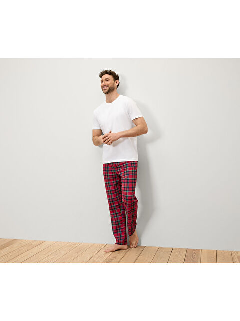 Tchibo Erkek Pijama Altı, Kırmızı Kareli - S000486105-20045
