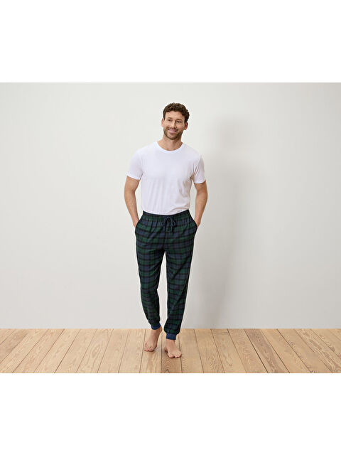 Tchibo Erkek Rahat Pijama Altı, Flanel, Kareli - S000486106-18194