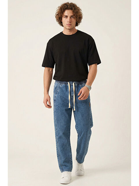 Bigdart Erkek Rahat Kesim Baggy Jean Pantolon 30076 - İndigo - S000497699-23093