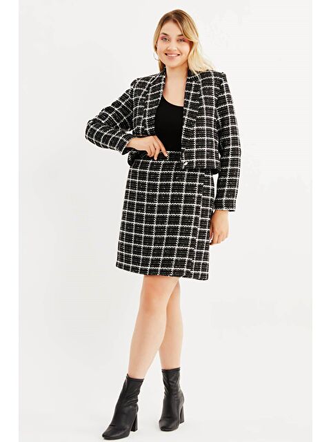 Mylinemoda Astarlı Blazer Tüvit Ceket - S000242017-19351