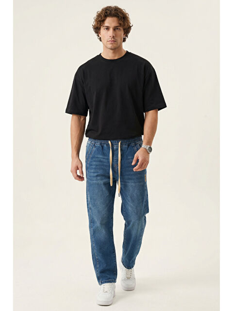 Bigdart Erkek Rahat Kesim Baggy Jean Pantolon 30076 - Lacivert - S000497699-21164
