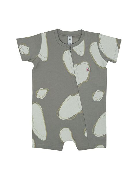 Jrmori Bulut Baskılı Boydan Fermuarlı Kısa Tulum - S000158860-20600