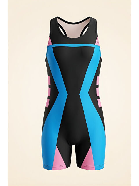 Modanino Kız Çocuk Tek Parça Yüzücü Mayo 5-16 Yaş 12584N