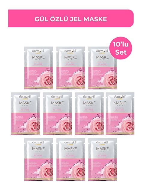 Dermokil Aydınlatıcı Gül Özlü Jel Maske 15 ml x 10 Adet - S000504531-26865