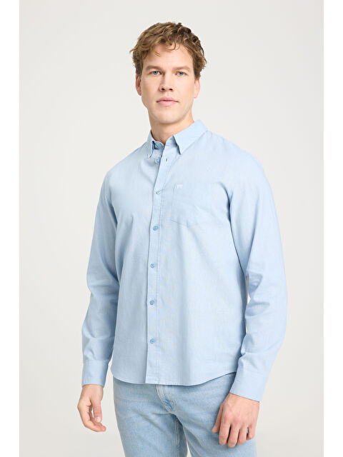Wrangler Regular Fit Normal Kesim Açık Mavi Gömlek - S000530585-17437