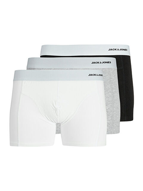 Jack & Jones Sense Bamboo 3'lü Paket Erkek Beyaz İç Çamaşır