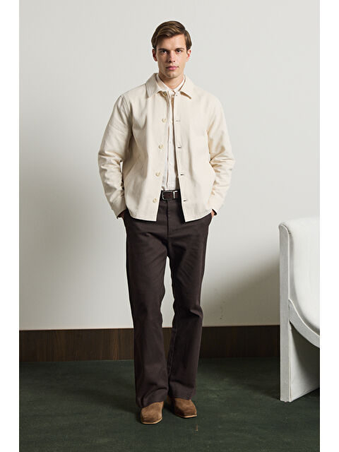 Danger Erkek Relaxed Pamuklu Ceket Bej - S000504592-19928