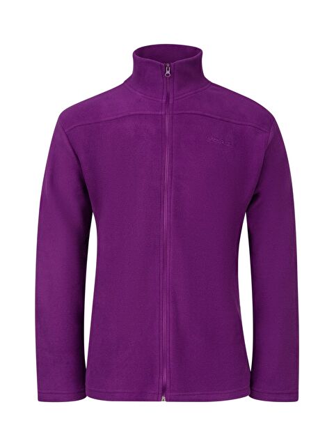 2AS Larry Erkek Tam Fermuarlı Polar Sweatshirt Mor - S000493702-20042