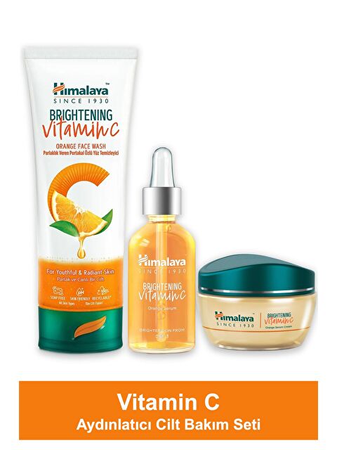 Himalaya Since 1930 Vitamin C Aydınlatıcı Cilt Bakım Seti| Portakal Özlü | Yüz Temizleyici, Serum, Nemlendirici - S000494241-10231