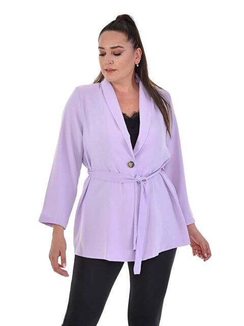 Mylinemoda Kuşak Detaylı Salaş Ceket - S000242023-17878