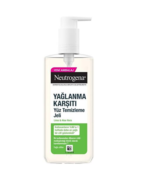 Neutrogena Yağlanma Karşıtı Lime & Aloe Vera Yüz Temizleme Jeli