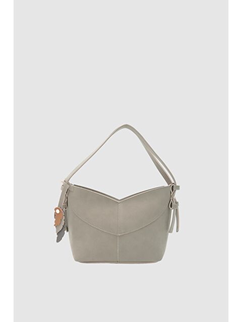 Shulebags Low Asimetrik Süet Çapraz Çanta Vizon - S000497726-26429